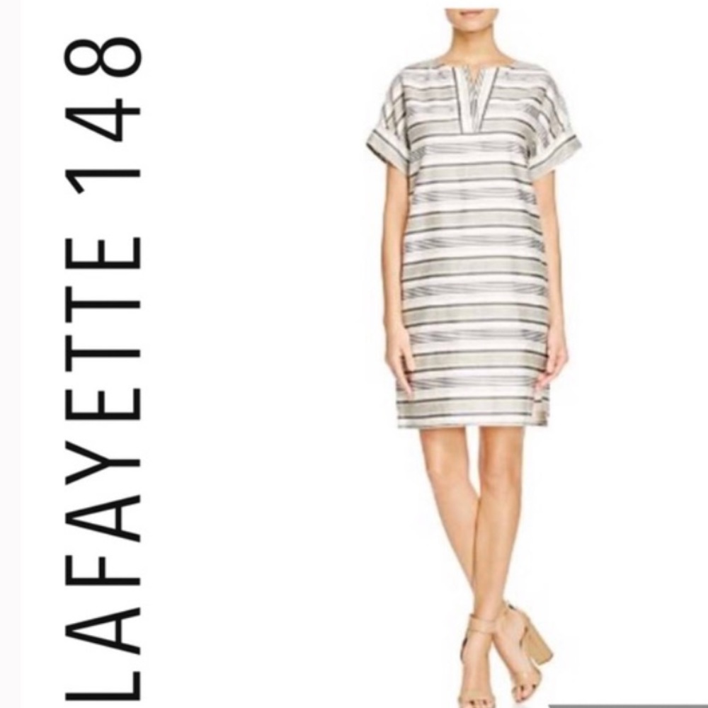 Lafayette 148 Multi Nazeen Stripe Shift Dress